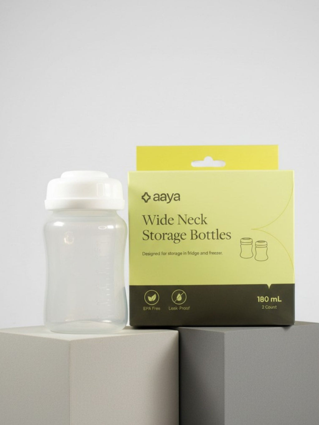 Wide Neck Storage Bottles | 180mL | 2 Pack